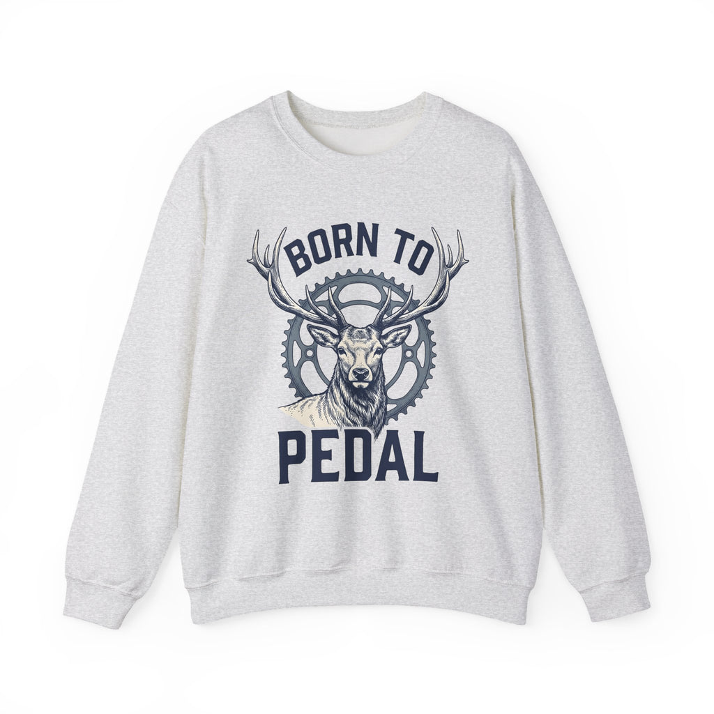 Deer Gear Cycling Nature Gift Vintage Hunting Cyclist Fan Retro Wilderness Hand Drawn Antlers Sweatshirt