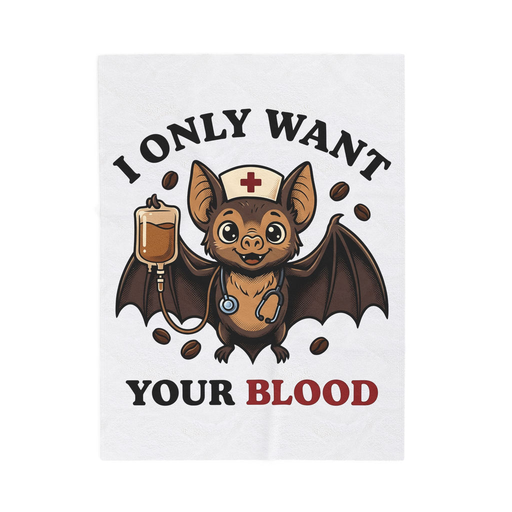 Medical Bat Blanket Nurses Spooky Gift Women Adorable Blanket Vampire Bat Blanket Nurse Enthusiast Cute Blanket Horror Graphic Comic Medical Tool