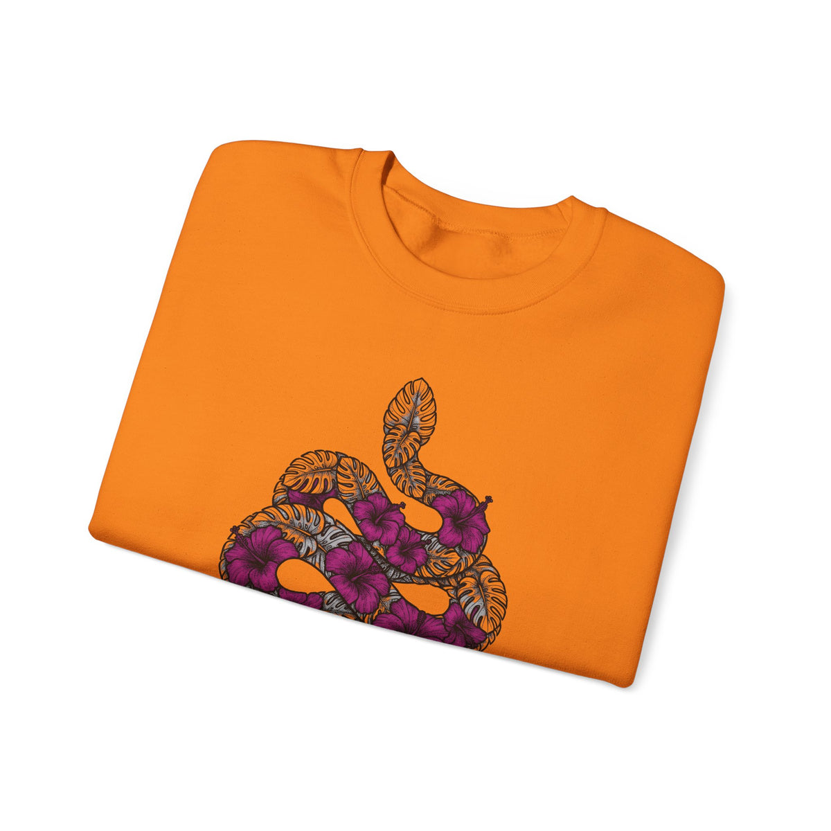 Serpent Flower Sweatshirt Boho Chic Spiritual Gift Women Hippie Sweatshirt Snake Flower Sweatshirt Bohemian Enthusiast Psychedelic Sweatshirt Mystical Graphic