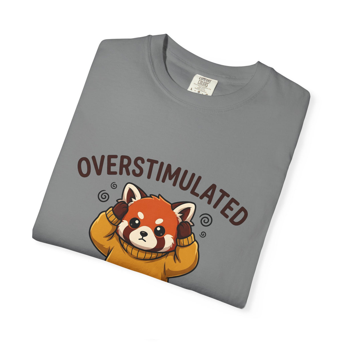 Red Panda T-Shirt Moms Anxiety Gift Women Kawaii T-Shirt Panda T-Shirt Motherhood Fan Mental Health Graphic T-Shirt Cartoon Sweater T-Shirt