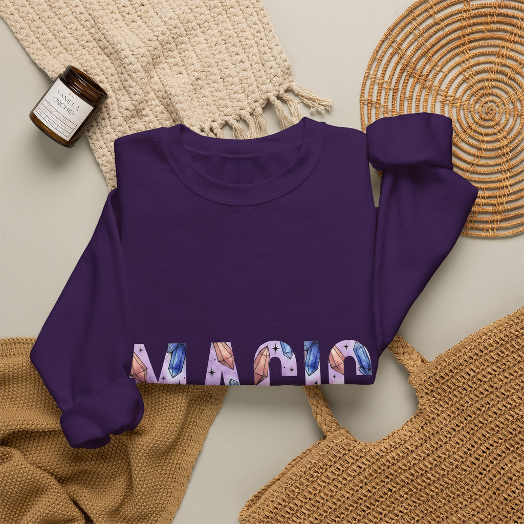 Gemstone Illustration Sweatshirt Moms Metaphysical Gift Women Hippie Sweatshirt Crystal Sweatshirt Mother Enthusiast Spiritual Sweatshirt Esoteric Graphic