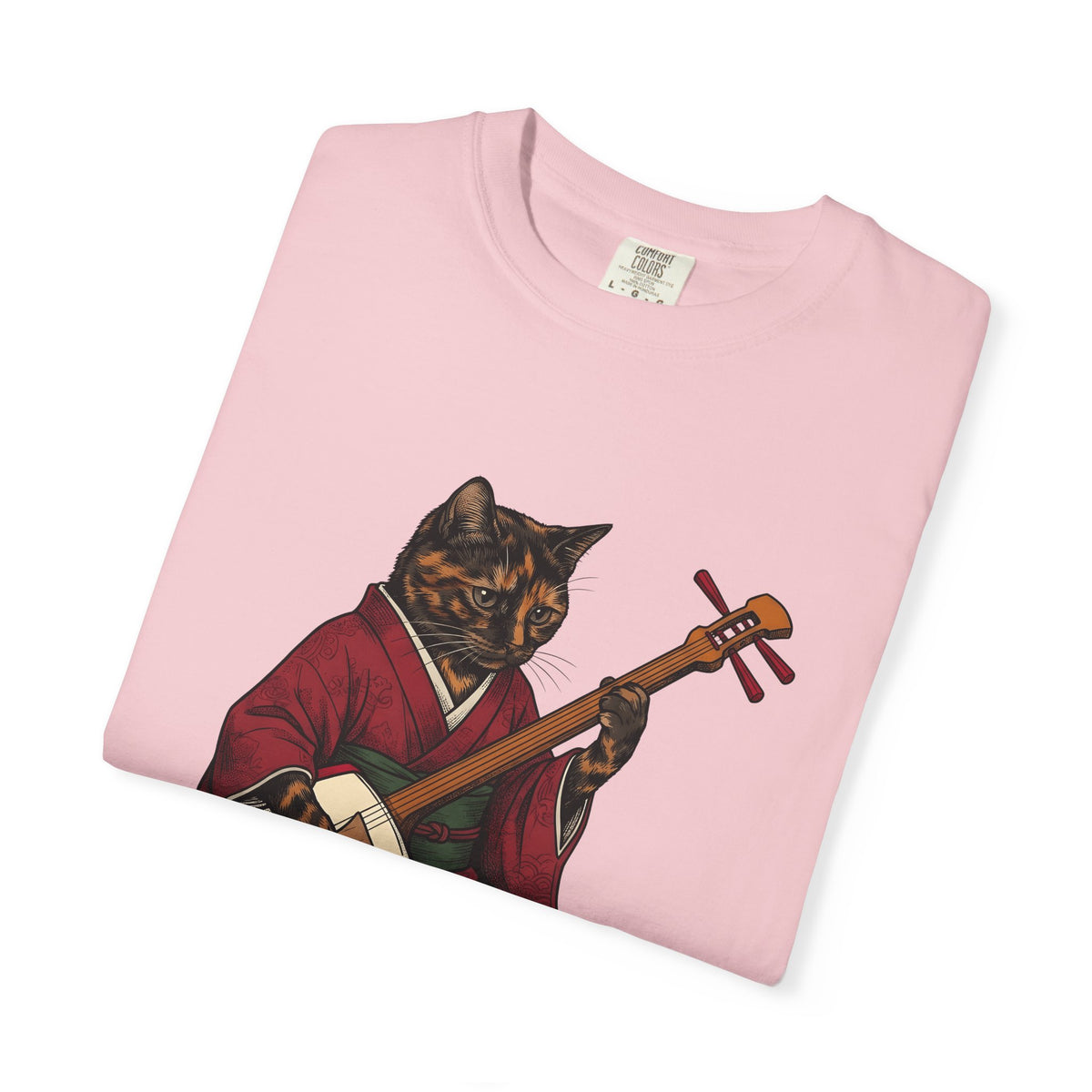 Yukata Cat T-Shirt Cat Sound Gift Women Asian Art T-Shirt Cat T-Shirt Feline Fan Japanese Art T-Shirt Music Graphic Hand Drawn Piano T-Shirt