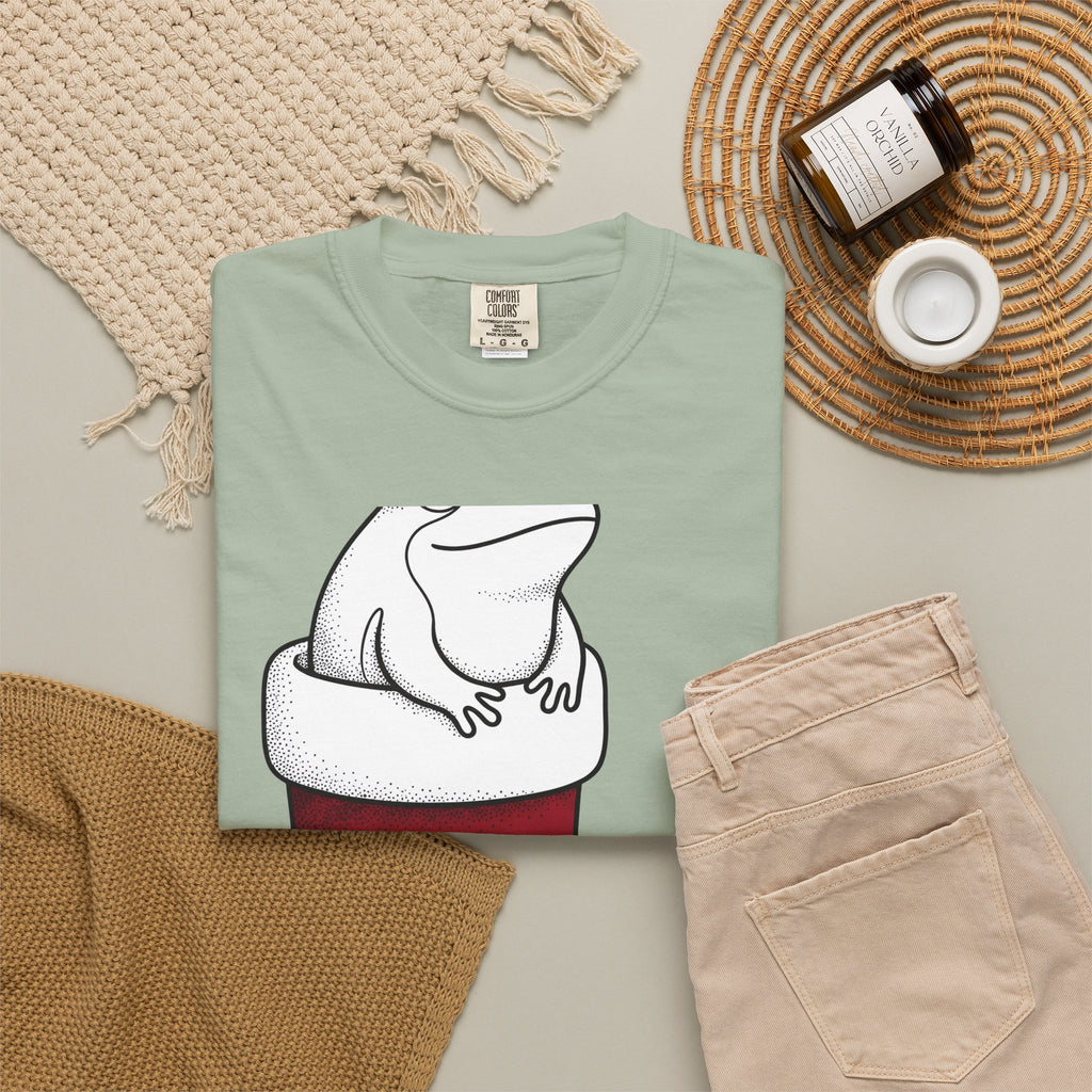 Frog Holiday Sock T-Shirt Christmas Pet Gift Women Modern T-Shirt Toad T-Shirt Xmas Fan Holiday T-Shirt Animal Graphic Doodle Xmas Stocking T-Shirt