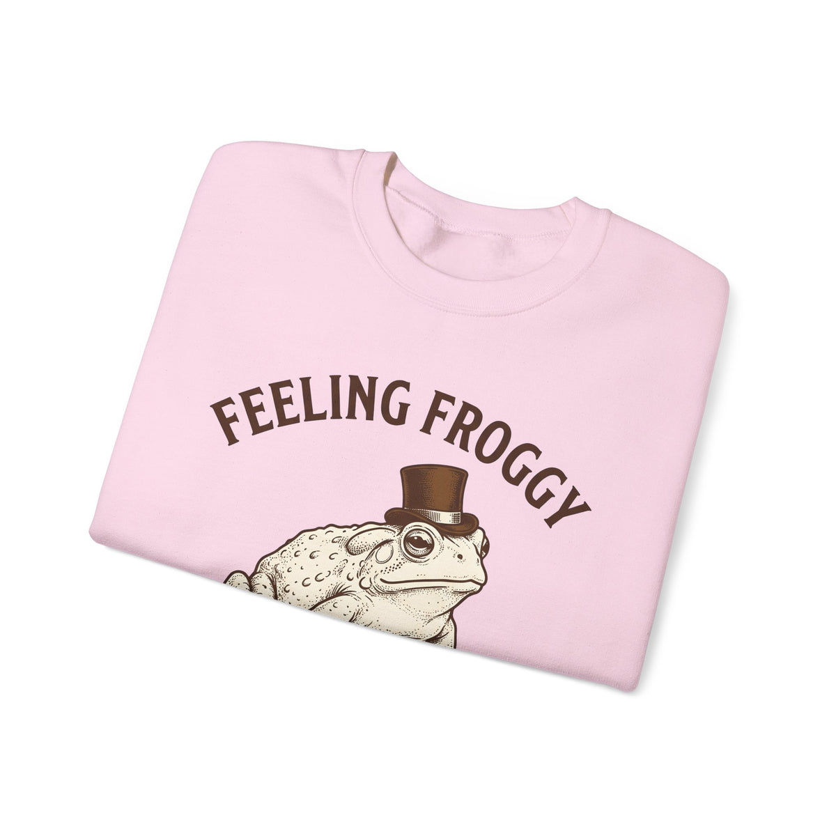 Toad Top Hat Sweatshirt Funny Animal Gift Women Vintage Sweatshirt Frog Sweatshirt Humor Fan Retro Sweatshirt Creature Graphic Hand Drawn Animal Humor Sweatshirt