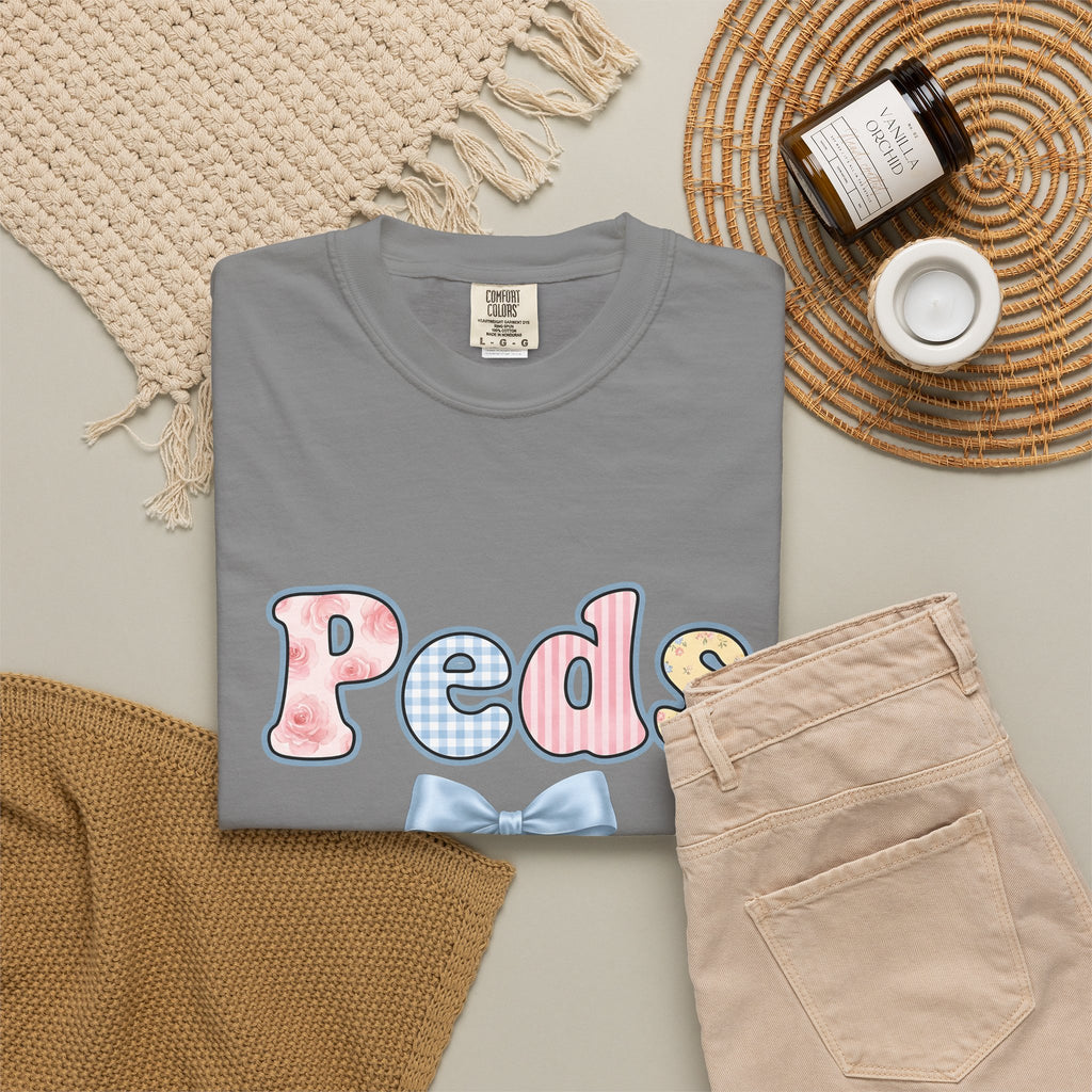 Botanical Letters T-Shirt Nurse Garden Gift Women Charming T-Shirt Alphabet T-Shirt Nursing Enthusiast Whimsical T-Shirt Gardening Graphic Hand