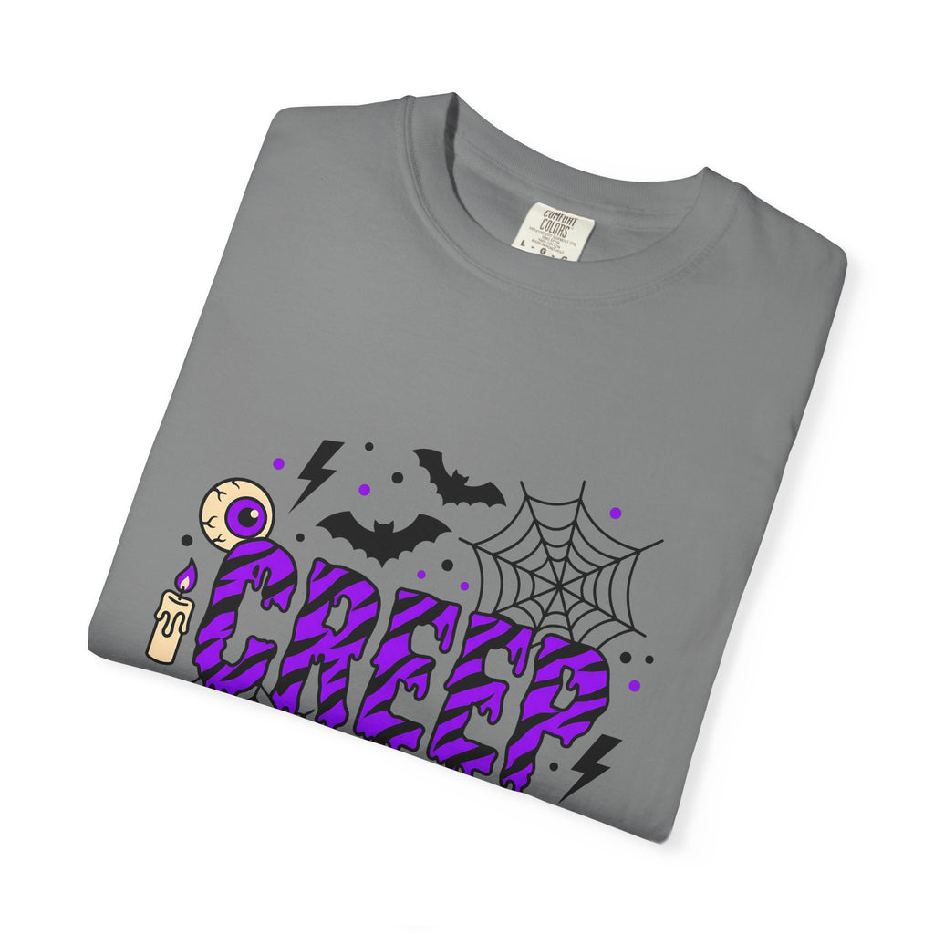 Bat Spider Webbing T-Shirt Halloween Occult Gift Women Haunted T-Shirt Spider Web T-Shirt Horror Fan Spooky T-Shirt Mystic
