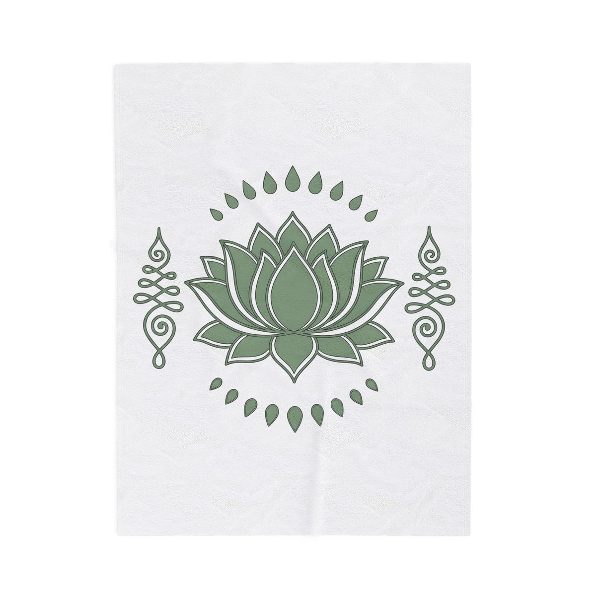 Lotus Blossom Blanket Boho Chic Meditation Gift Women Sketch Blanket Waterlily Blanket Hippie Enthusiast Drawing Design Simple Sacred Geometry