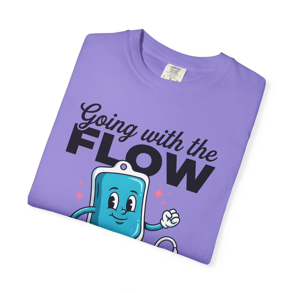 Cartoon Iv T-Shirt T-Shirt Nurses Medical Gift Women Cute T-Shirt Iv T-Shirt T-Shirt Nurse Enthusiast Kawaii T-Shirt Healthcare Graphic Retro Roller Skates