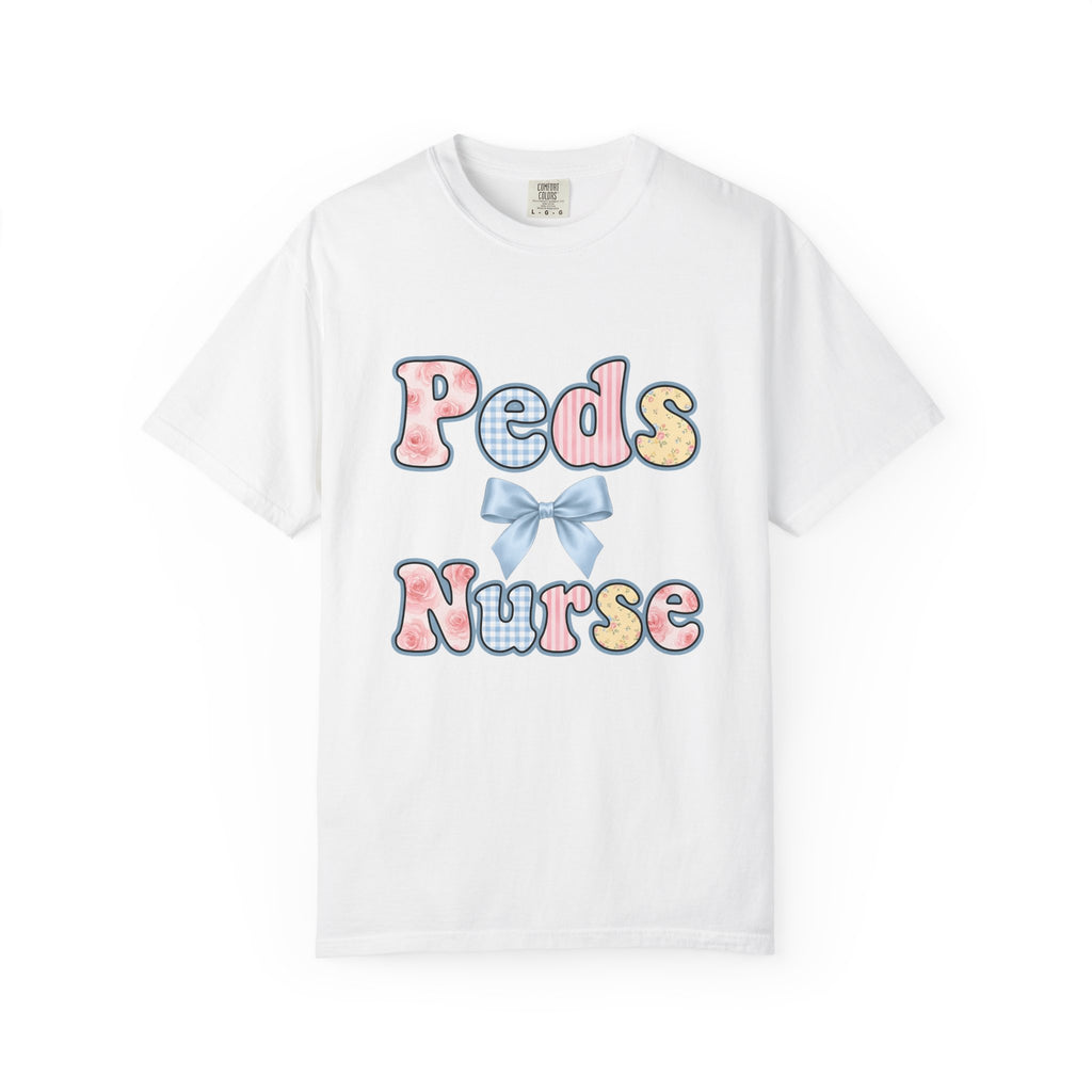 Botanical Letters T-Shirt Nurse Garden Gift Women Charming T-Shirt Alphabet T-Shirt Nursing Enthusiast Whimsical T-Shirt Gardening Graphic Hand