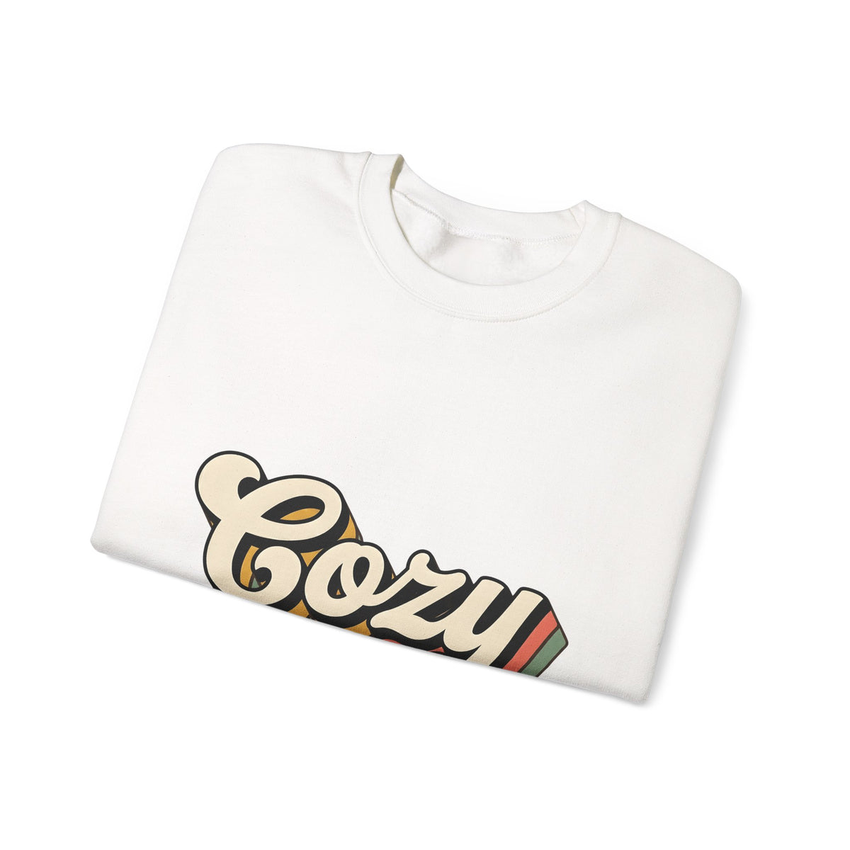 Old School Text Holiday Seasonal Gift Heavy Retro Typography Festive Fan Holiday Nostalgic Rainbow Sweatshirt