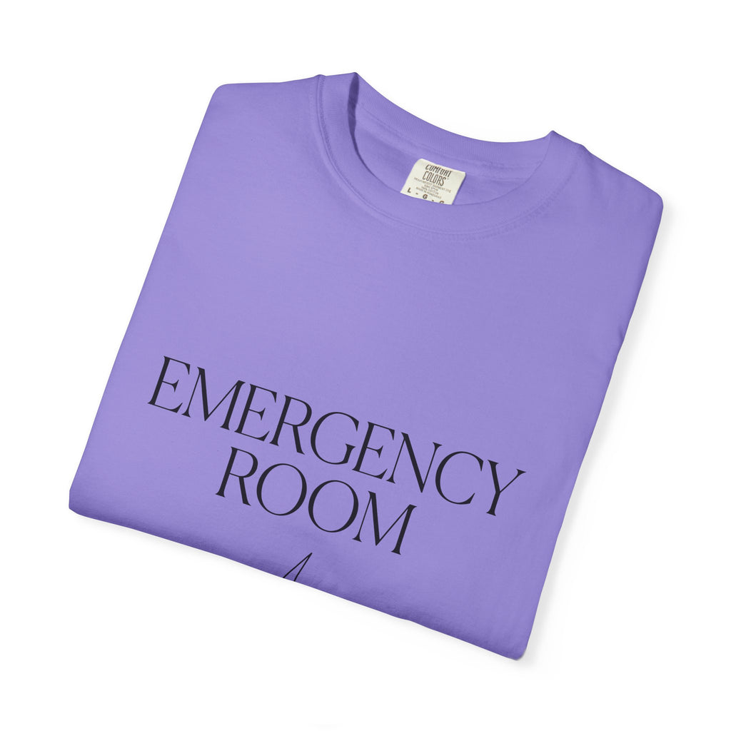 Emergency Text T-Shirt Nurses Clinic Gift Women Basic T-Shirt Alert T-Shirt Nurse Enthusiast Simple T-Shirt Medical Graphic Contemporary Flash
