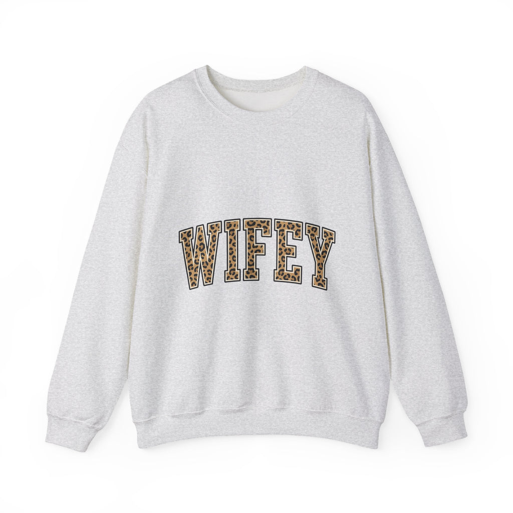 Leopard Pattern Letters Sweatshirt Moms Bridal Gift Women Strong Sweatshirt Alphabet Sweatshirt Motherhood Enthusiast Bold Sweatshirt Wedding Graphic Vintage