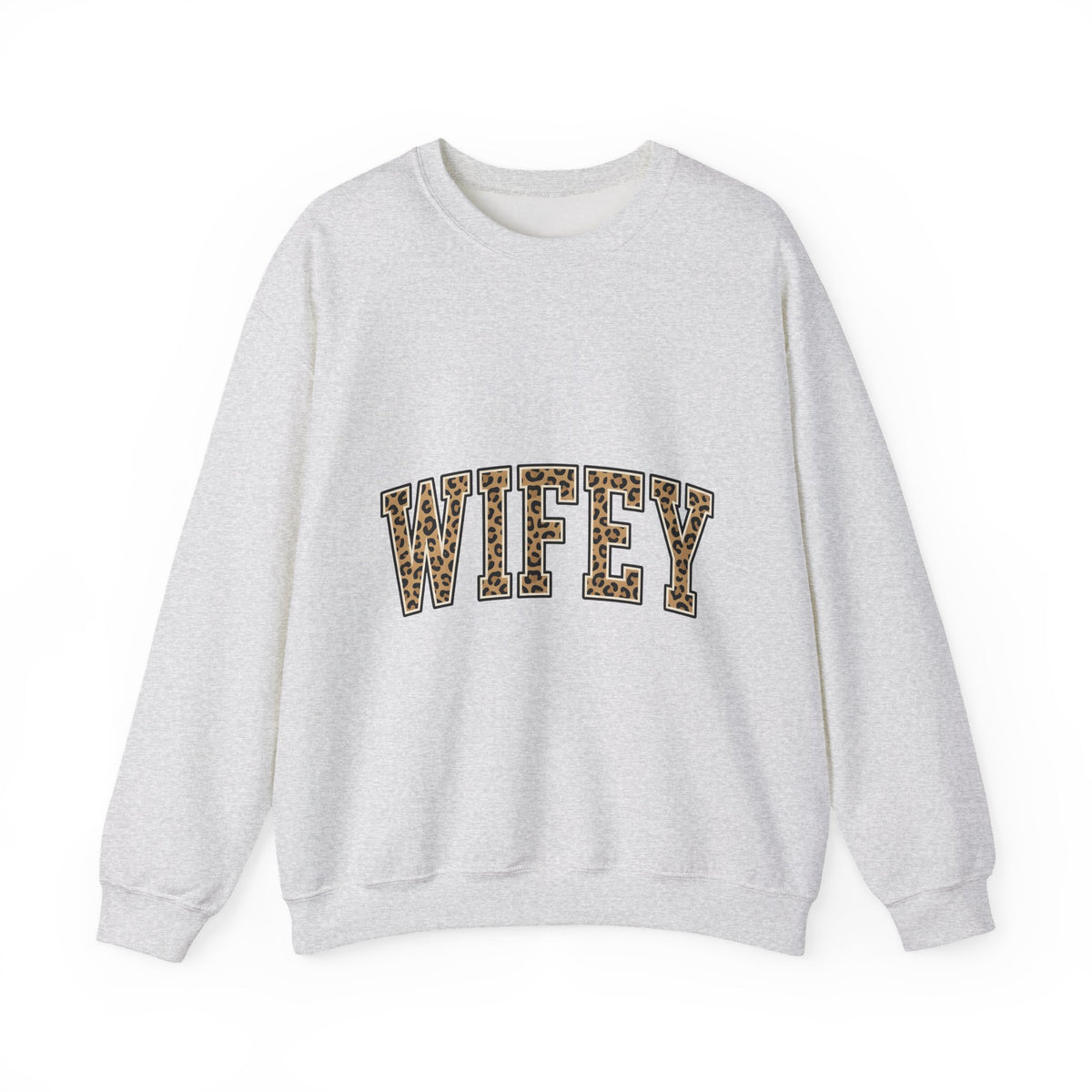 Leopard Pattern Letters Sweatshirt Moms Bridal Gift Women Strong Sweatshirt Alphabet Sweatshirt Motherhood Enthusiast Bold Sweatshirt Wedding Graphic Vintage