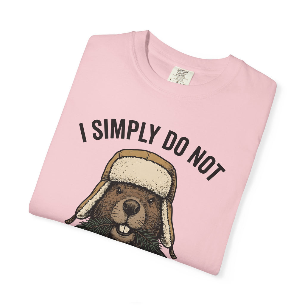 Beaver Woodsman T-Shirt Funny Wildlife Gift Women Comic T-Shirt Beaver T-Shirt Humor Fan Cartoon T-Shirt Animal Graphic Retro Checkered T-Shirt