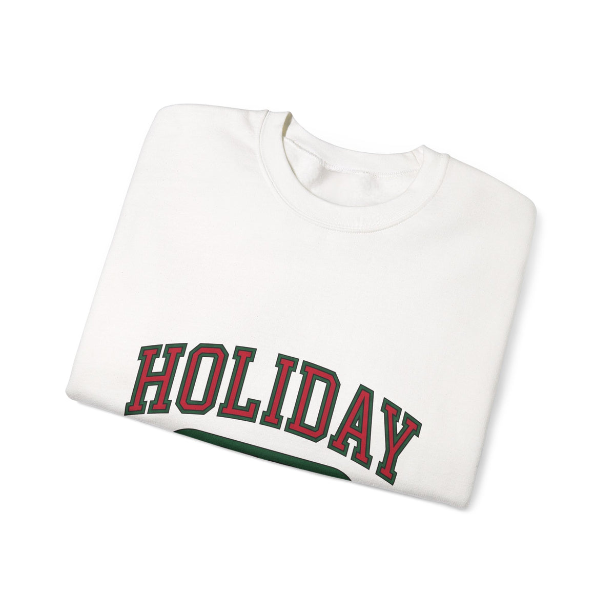 Bold College Font Holiday Christmas Decor Gift Merry Typography Christmas Fan Festive Christmas Sweatshirt