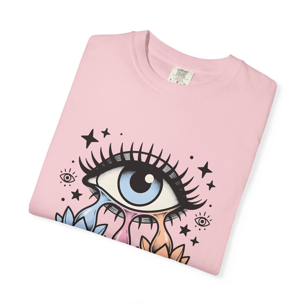 Magical Eye T-Shirt Boho Chic Meditation Gift Women Tribal T-Shirt Third Eye T-Shirt Bohemian Enthusiast Primitive T-Shirt Mindfulness Graphic