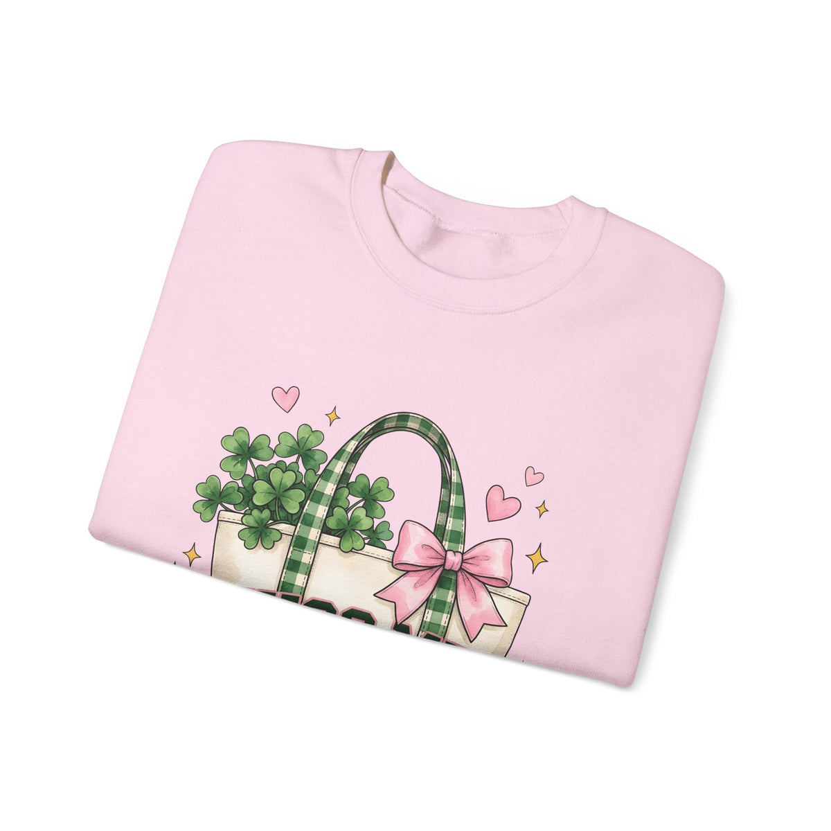 Clover Sweatshirt Sweatshirt St Patrick's Day Celebration Gift Women Paint Sweatshirt Tote Sweatshirt Shamrock Fan Painted Sweatshirt Party Graphic Sketch Pink