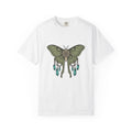 Luna Moth T-Shirt Boho Chic Nature Gift Women Tattoo T-Shirt Actias Luna T-Shirt Hippie Fan Tribal T-Shirt Environmental Graphic Vintage Crystals