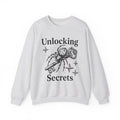 Spider Pendant Sweatshirt Halloween Magic Gift Women Spooky Sweatshirt Spider Necklace Sweatshirt Horror Fan Creepy Art Sweatshirt Mystical Graphic Sketch
