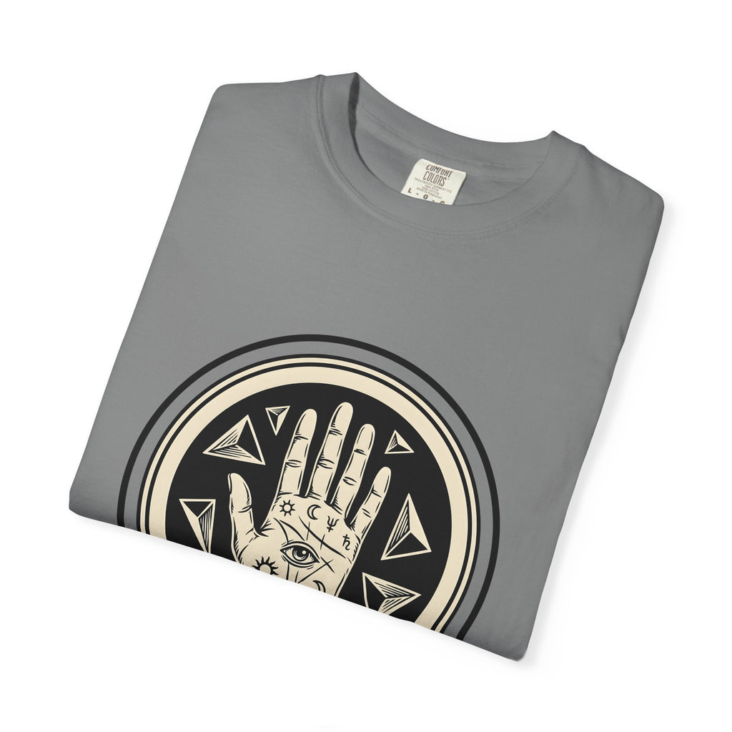 Enchanted Hand T-Shirt Mystical Esoteric Gift Women Folk T-Shirt Magical Hand T-Shirt Occult Fan Primitive T-Shirt Mystical Graphic Antique Polygon
