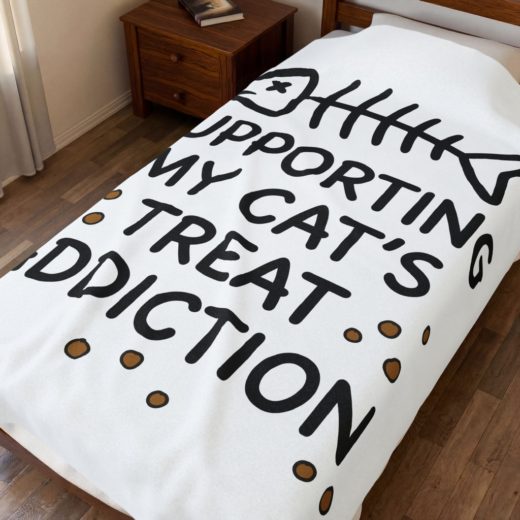 Fish Bone Blanket Cat Funny Gift Women Cute Blanket Fish Skeleton Blanket Cat Fan Fishy Blanket Humorous Graphic Sketch Cat Treats Blanket