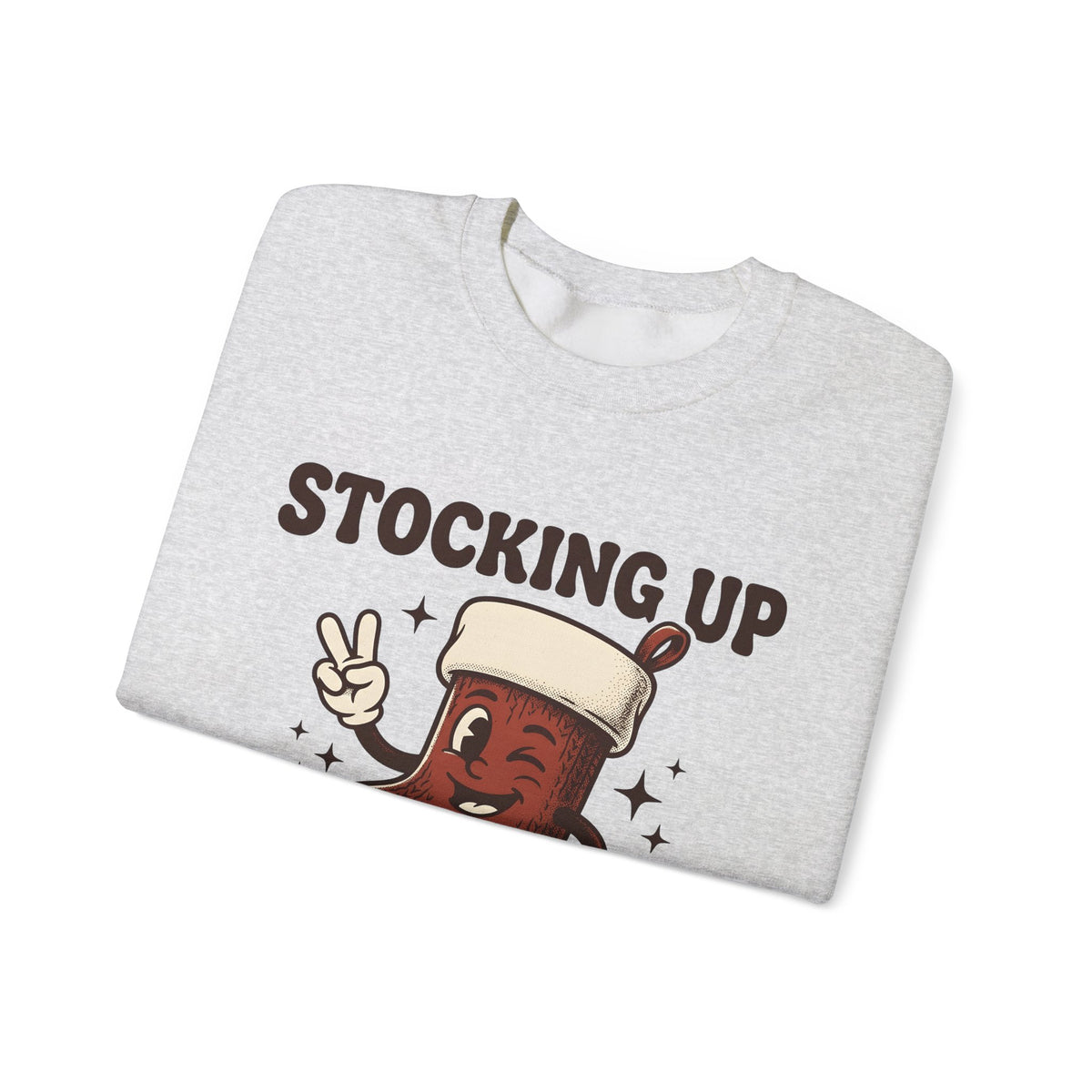 Christmas Stocking Character Christmas Humor Gift Vintage Stocking Holder Christmas Fan Retro Sweatshirt