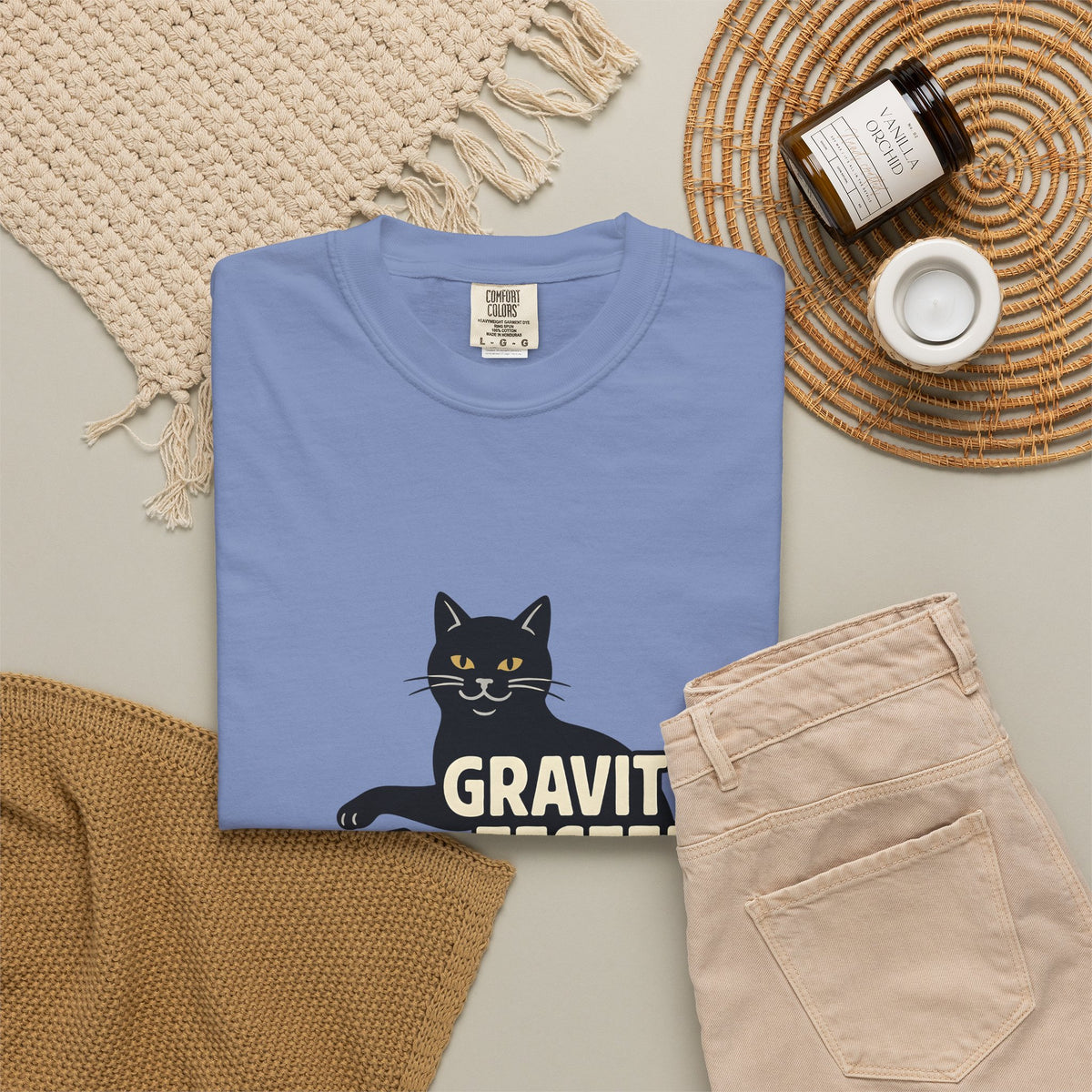 Black Cat Cat Humor Gift Cartoon Kitty Feline Fan Comic Retro Spilled Glass T-Shirt