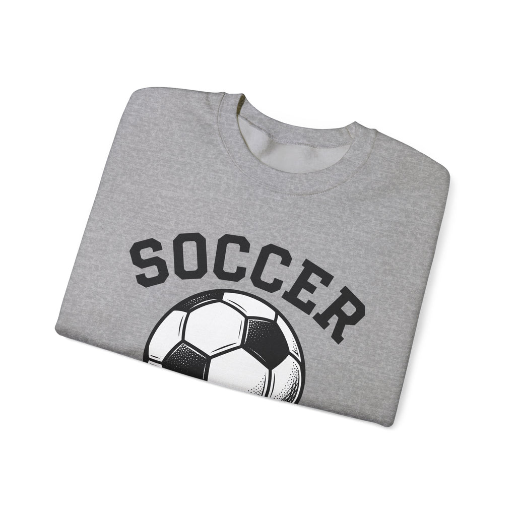 Soccer Ball Moms Sports Gift Vintage Football Mom Fan Retro Athletic Hand Drawn Varsity Sweatshirt