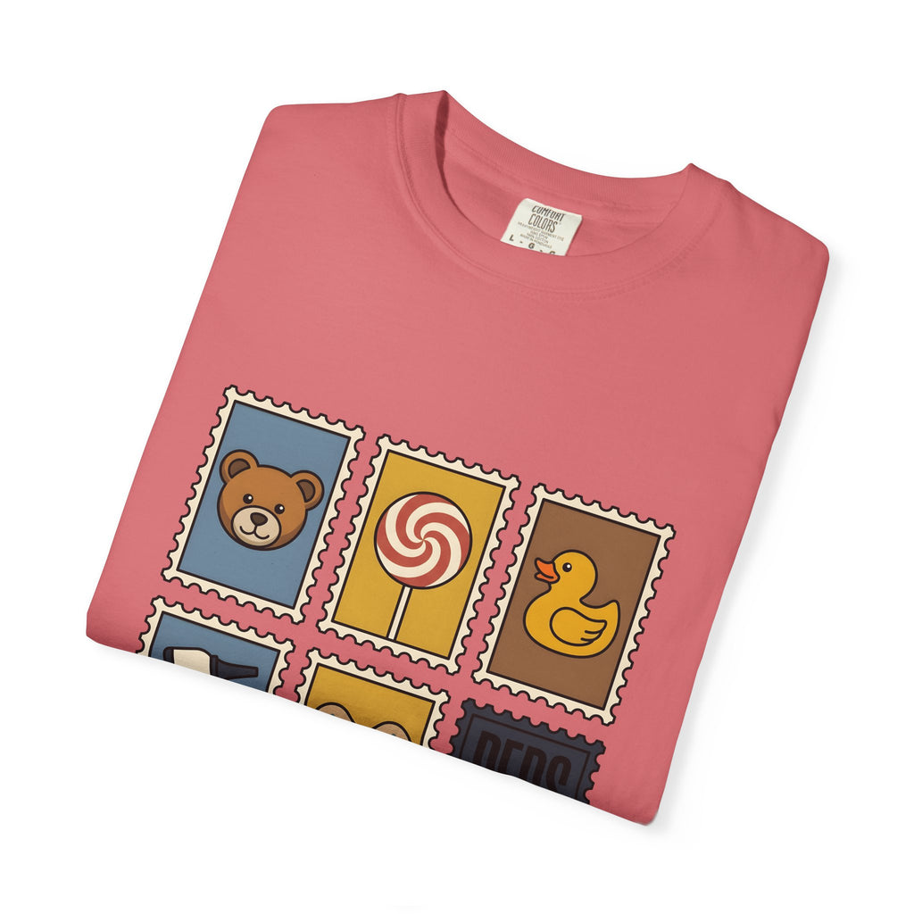 Kids Nurse Stamps T-Shirt Nurses Doctor Gift Women Animated T-Shirt Nursing Stamps T-Shirt Nurse Enthusiast Cartoon T-Shirt Medical Practitioner