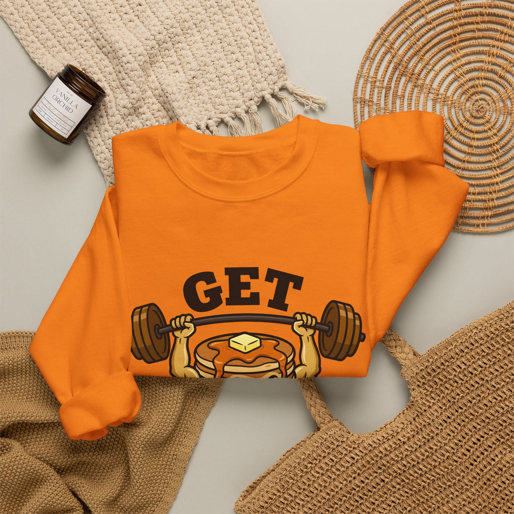 Hotcake Stack Sweatshirt Desserts Training Gift Women Caricature Sweatshirt Pancake Tower Sweatshirt Pastry Fan Cartoon Sweatshirt Fitness Graphic Heavy Stroke