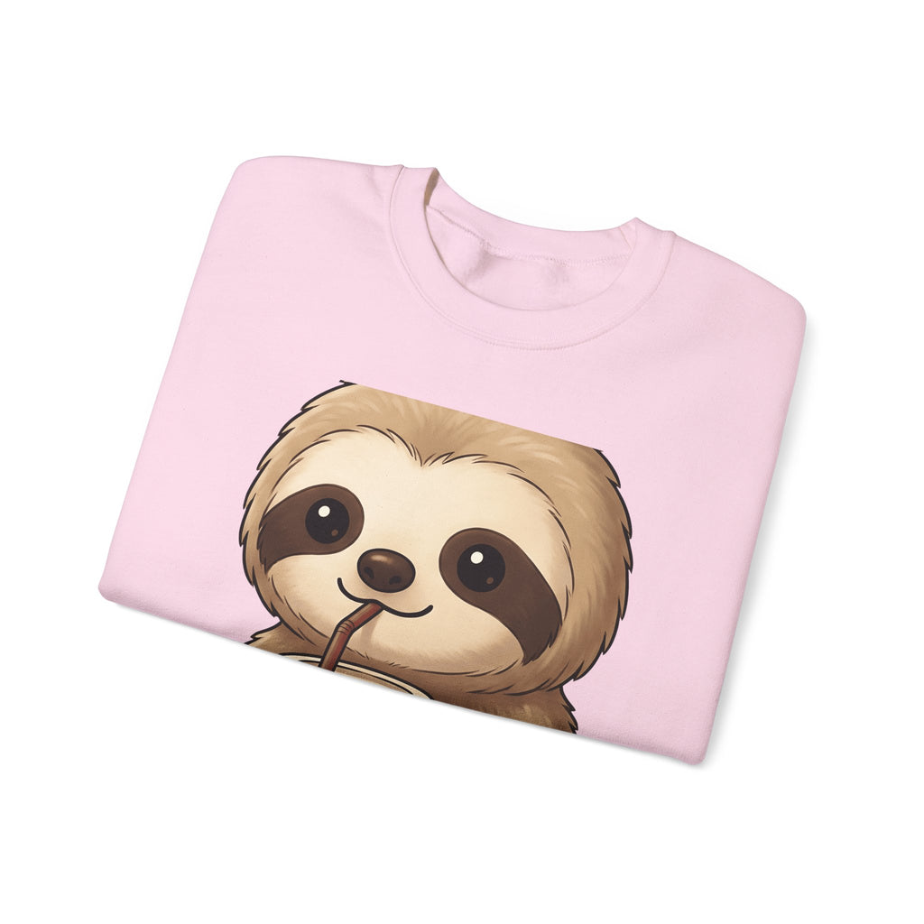 Sloth Java Sweatshirt Coffee Creature Gift Women Playful Sweatshirt Java Sweatshirt Coffee Fan Cute Sweatshirt Animal Graphic Sketch Cup Sweatshirt