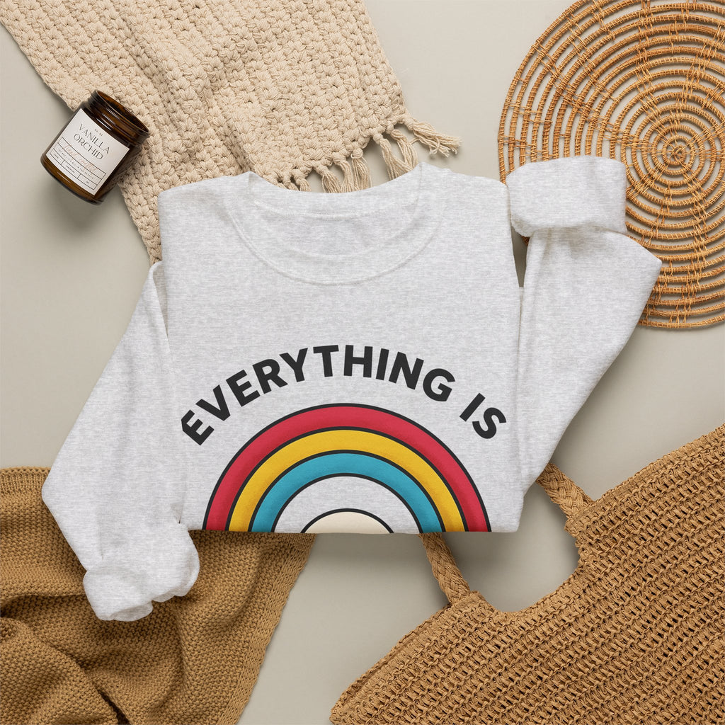 Rainbow Cloud Sweatshirt Funny Sarcasm Gift Women Bold Graphic Sweatshirt Colorful Sweatshirt Humor Fan Graphic Design Sarcastic Graphic Retro Humor Sweatshirt