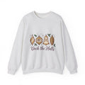 Festive Ornaments Sweatshirt Christmas Event Gift Women Line Art Sweatshirt Baubles Sweatshirt Xmas Fan Illustration Graphic Sweatshirt Hand Painted Pine