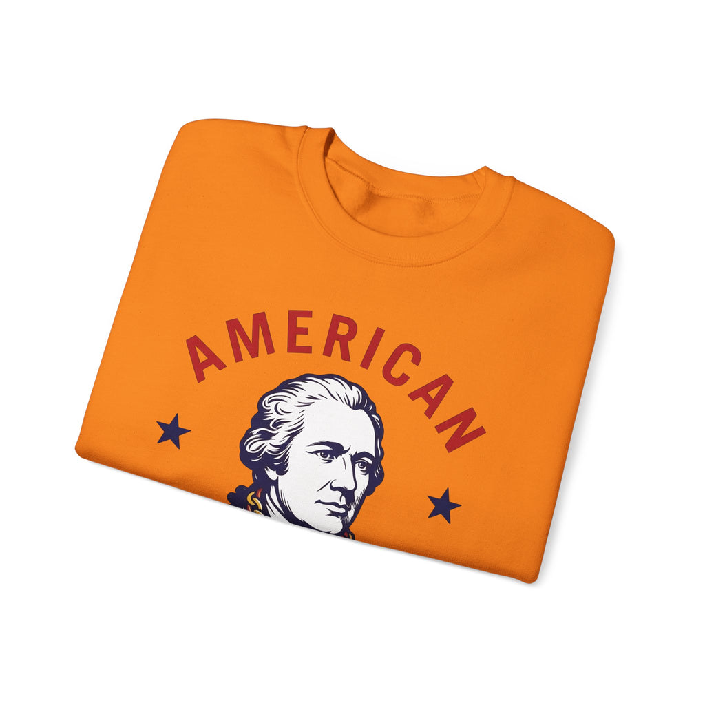 Founding Father Illustration Sweatshirt America Heritage Gift Women Traditional Sweatshirt Patriot Sweatshirt American Fan Historical Sweatshirt Heritage