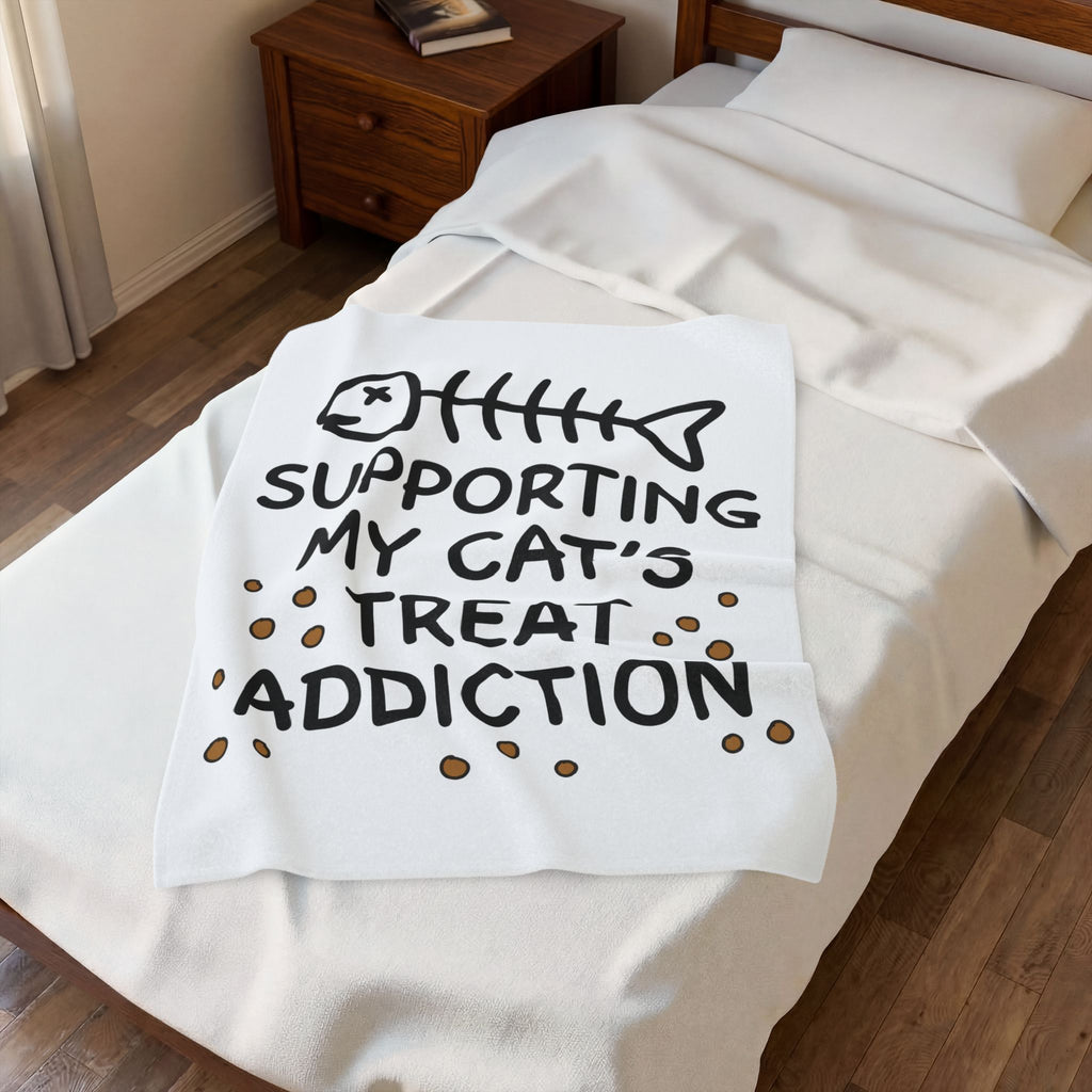 Fish Bone Blanket Cat Funny Gift Women Cute Blanket Fish Skeleton Blanket Cat Fan Fishy Blanket Humorous Graphic Sketch Cat Treats Blanket