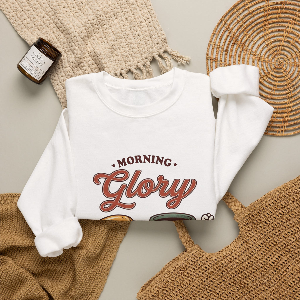 Croissant Espresso Cup Sweatshirt Coffee Morning Meal Gift Women Illustration Sweatshirt Coffee Sweatshirt Sweatshirt Coffee Fan Coffee Art Sweatshirt Breakfast