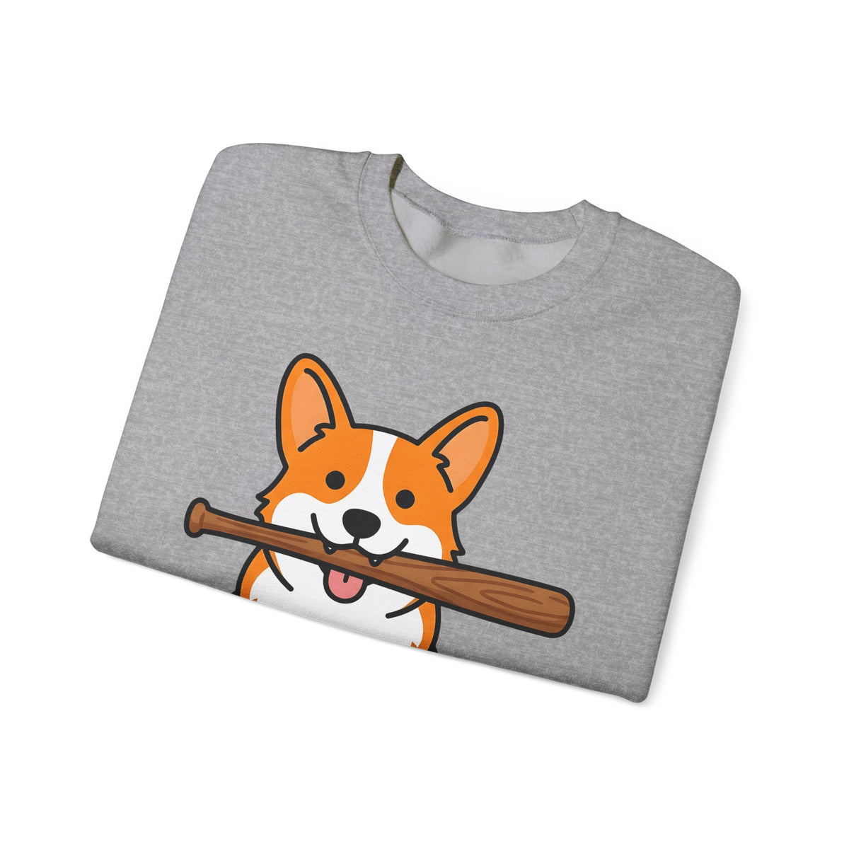 Corgi Pet Sweatshirt Dog Funny Gift Women Animation Sweatshirt Puppy Sweatshirt Dog Fan Cartoon Sweatshirt Humor Graphic Manga Bat Ball Sweatshirt