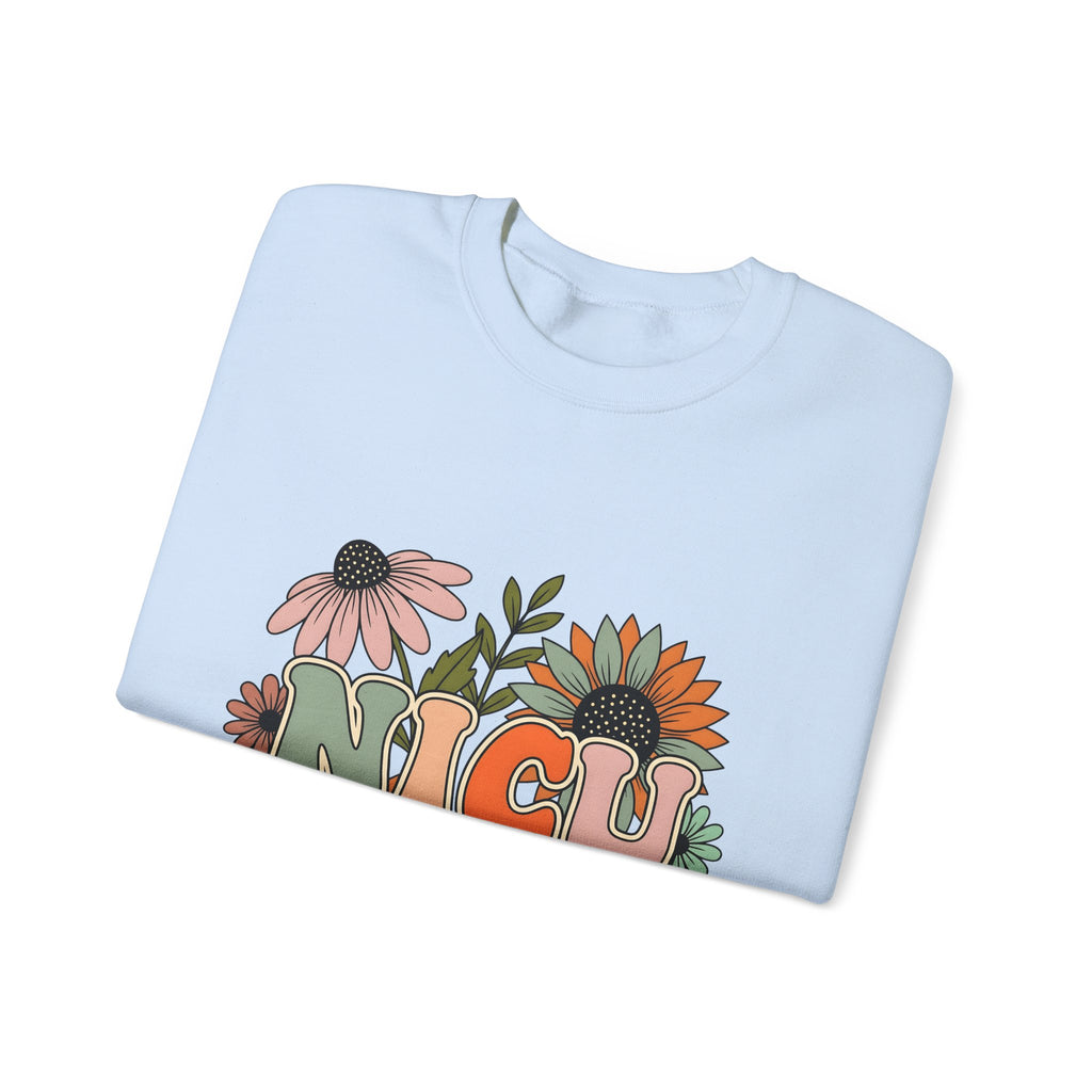 Flower Print Sweatshirt NICU Nurse Healthcare Gift Women Hippie Sweatshirt Floral Sweatshirt Nurse Practitioner Enthusiast Bohemian Sweatshirt Medical Graphic