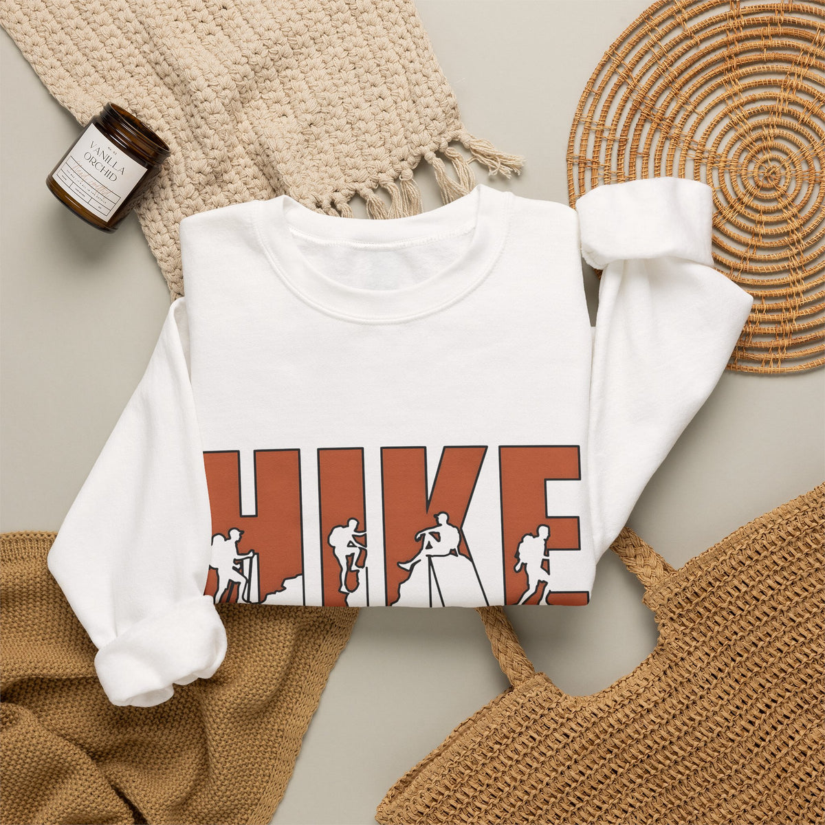 Backpacker Print Sweatshirt Hiking Exploration Gift Women Striking Sweatshirt Traveler Sweatshirt Trekker Enthusiast Artistic Sweatshirt Adventure Graphic