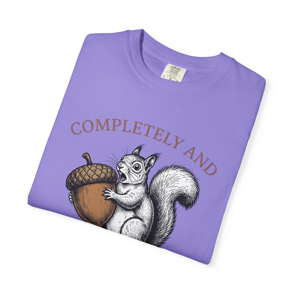 Chipmunk Nut T-Shirt Funny Pet Gift Women Sketch T-Shirt Acorn T-Shirt Humor Fan Squirrel Graphic Retro Comedy T-Shirt