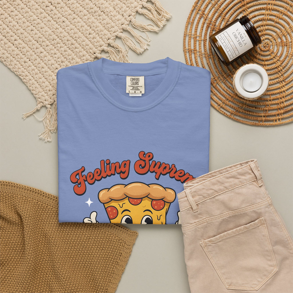 Pizza Cartoon T-Shirt Pizza Food Gift Women Cute T-Shirt Pizza T-Shirt Pizza Fan Kawaii T-Shirt Cuisine Graphic Retro Stars T-Shirt