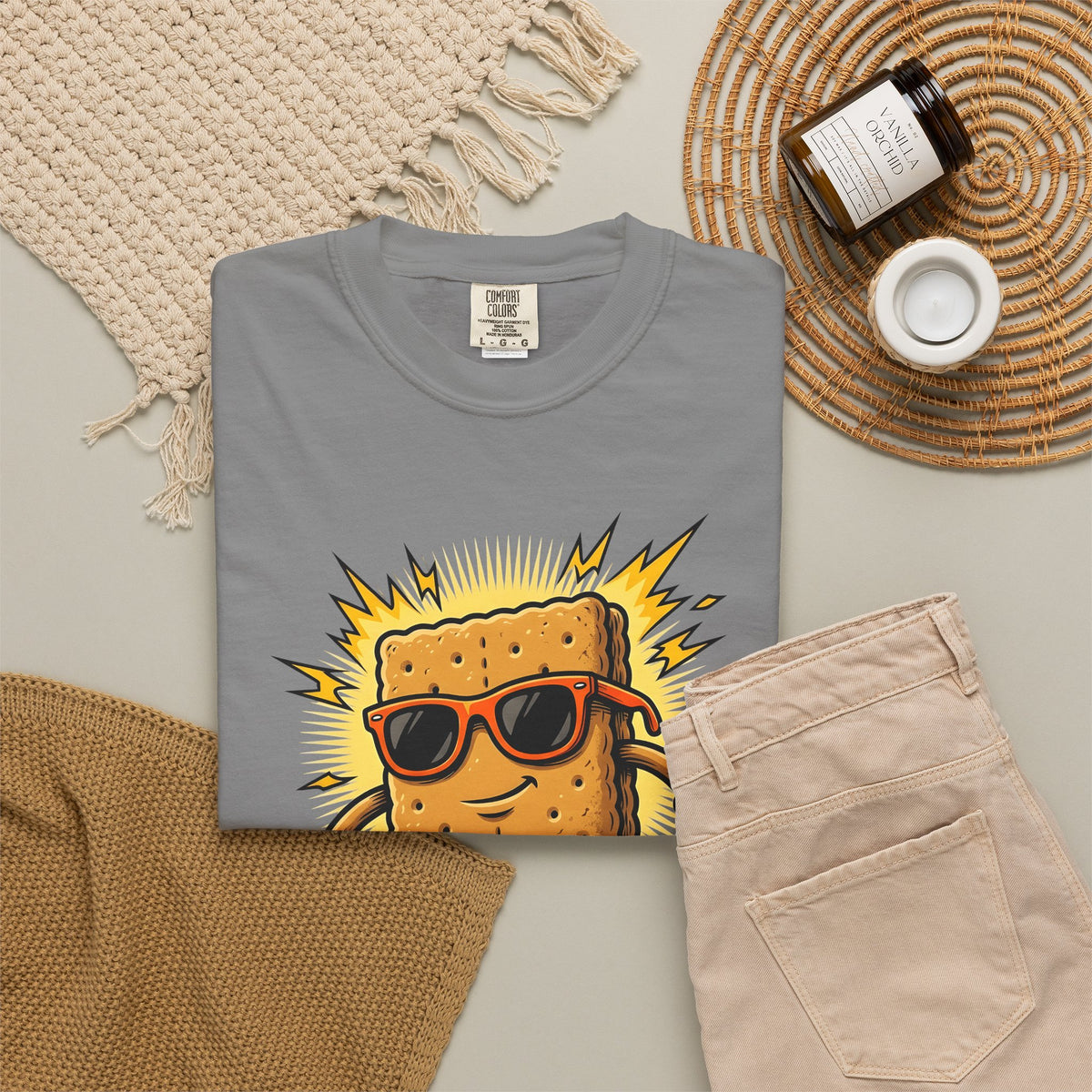 Dessert Cookie Mascot T-Shirt Sports & Activities Extreme Sport Gift Women Funny T-Shirt Cookie Mascot T-Shirt Athlete Fan Humorous T-Shirt Action