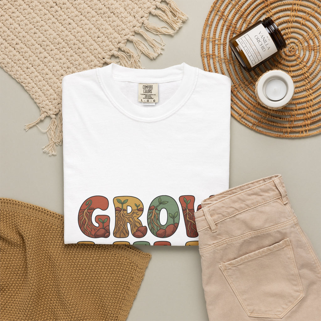 Plant Root Boho Chic Outdoors Gift Sketch Root System Bohemian Enthusiast Drawing T-Shirt
