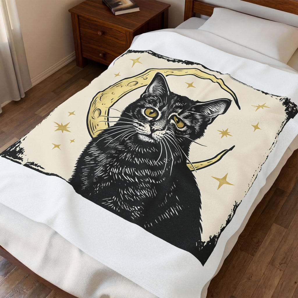 Dark Cat Cat Horoscope Gift Hippie Kitten T Sh Blanket