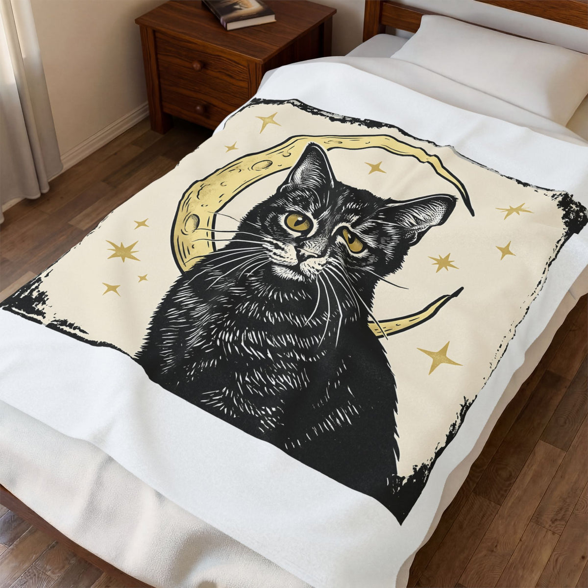Dark Cat Cat Horoscope Gift Hippie Kitten T Sh Blanket