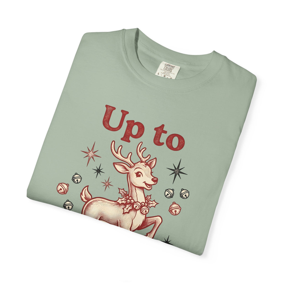 Reindeer Graphic T-Shirt Christmas Holiday Gift Women Vintage T-Shirt Caribou T-Shirt Xmas Fan Distressed T-Shirt Seasonal Graphic Retro Jingle