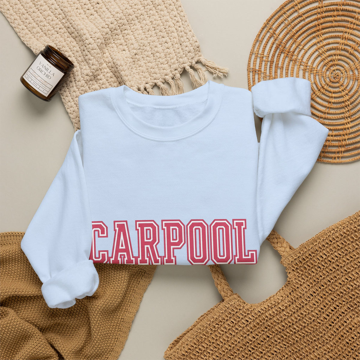 Varsity Text Moms Parenting Gift Bold Lettering Motherhood Fan Typography Parenting Retro School Sweatshirt