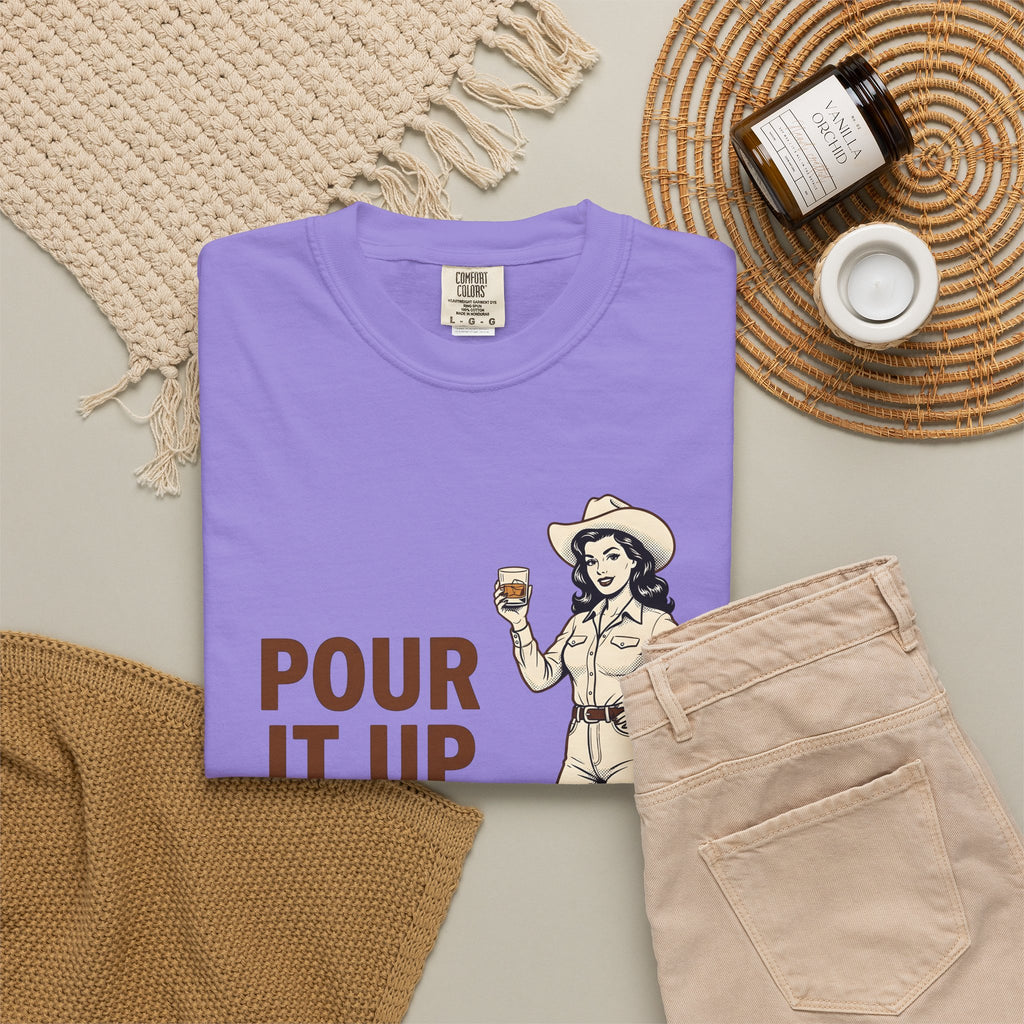 Cowgirl Cowgirl Western Gift Vintage Cowgirl Fan Distressed Western T-Shirt