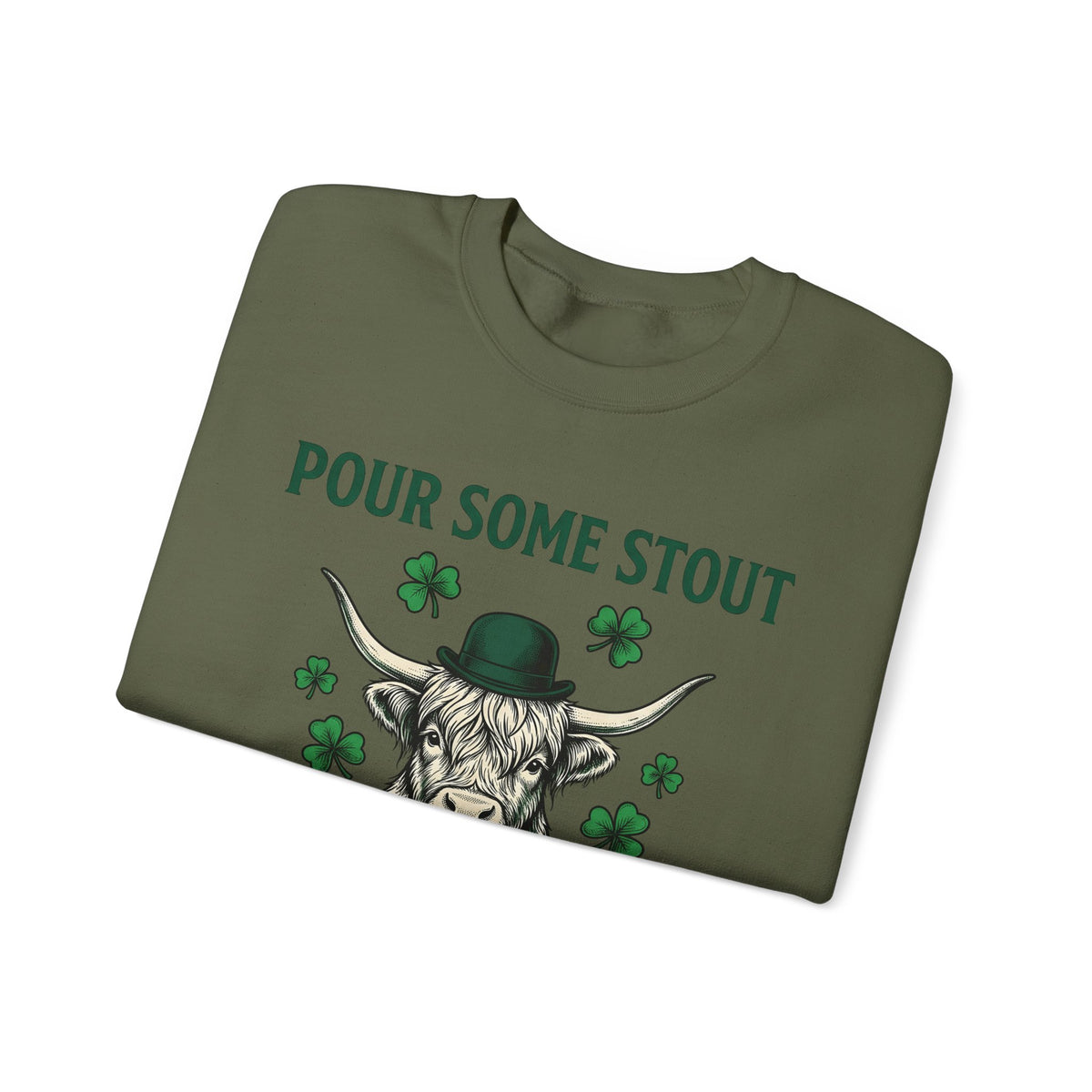 Highland Cow Beer Sweatshirt St Patrick's Day Drinking Gift Women Vintage Sweatshirt Beer Sweatshirt St Patricks Fan Retro Sweatshirt Boozy Graphic Hand Drawn