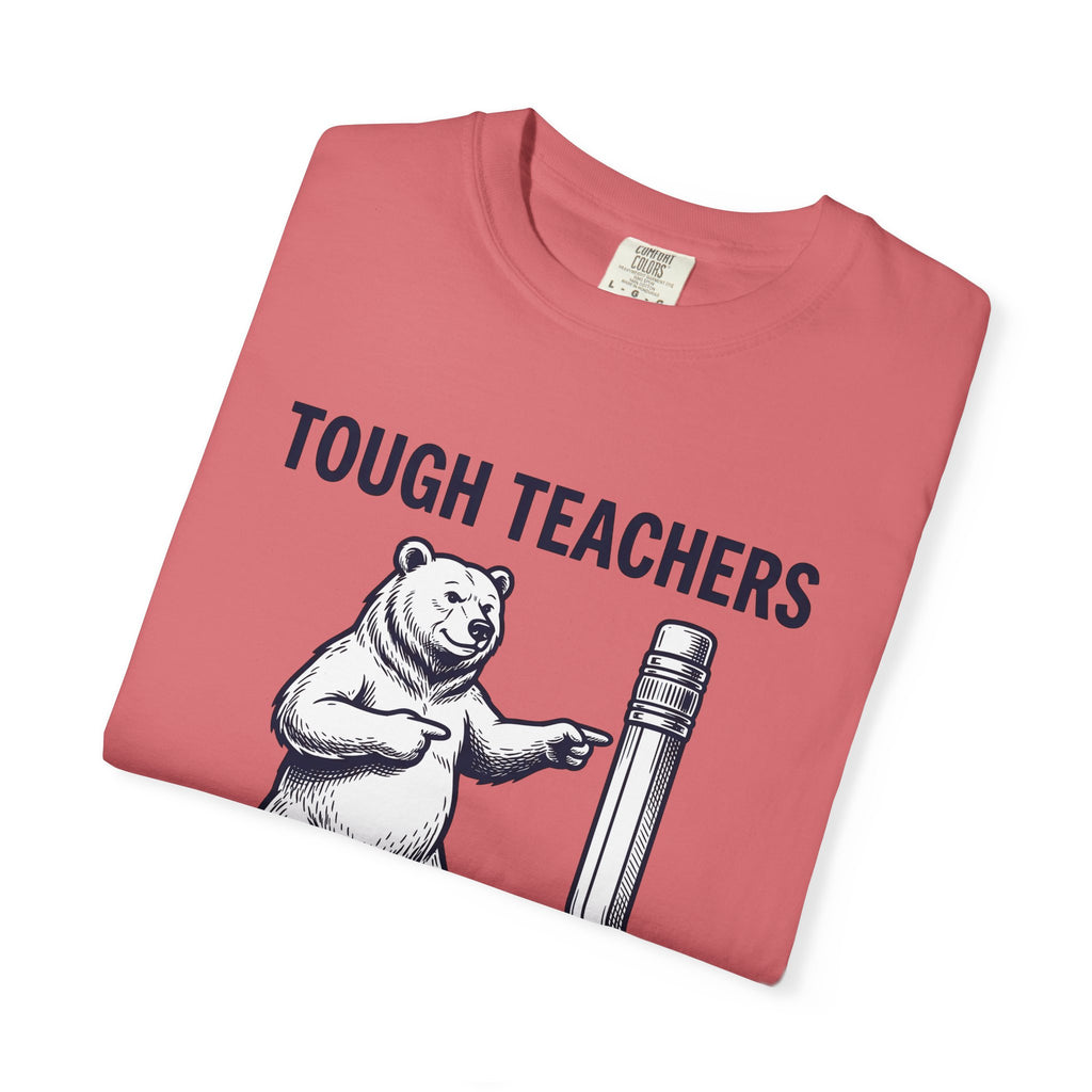 Bear Pen T-Shirt Teachers Wildlife Gift Women Sketch T-Shirt Pen Holder T-Shirt Educator Enthusiast Drawing Illustration Retro Classroom T-Shirt